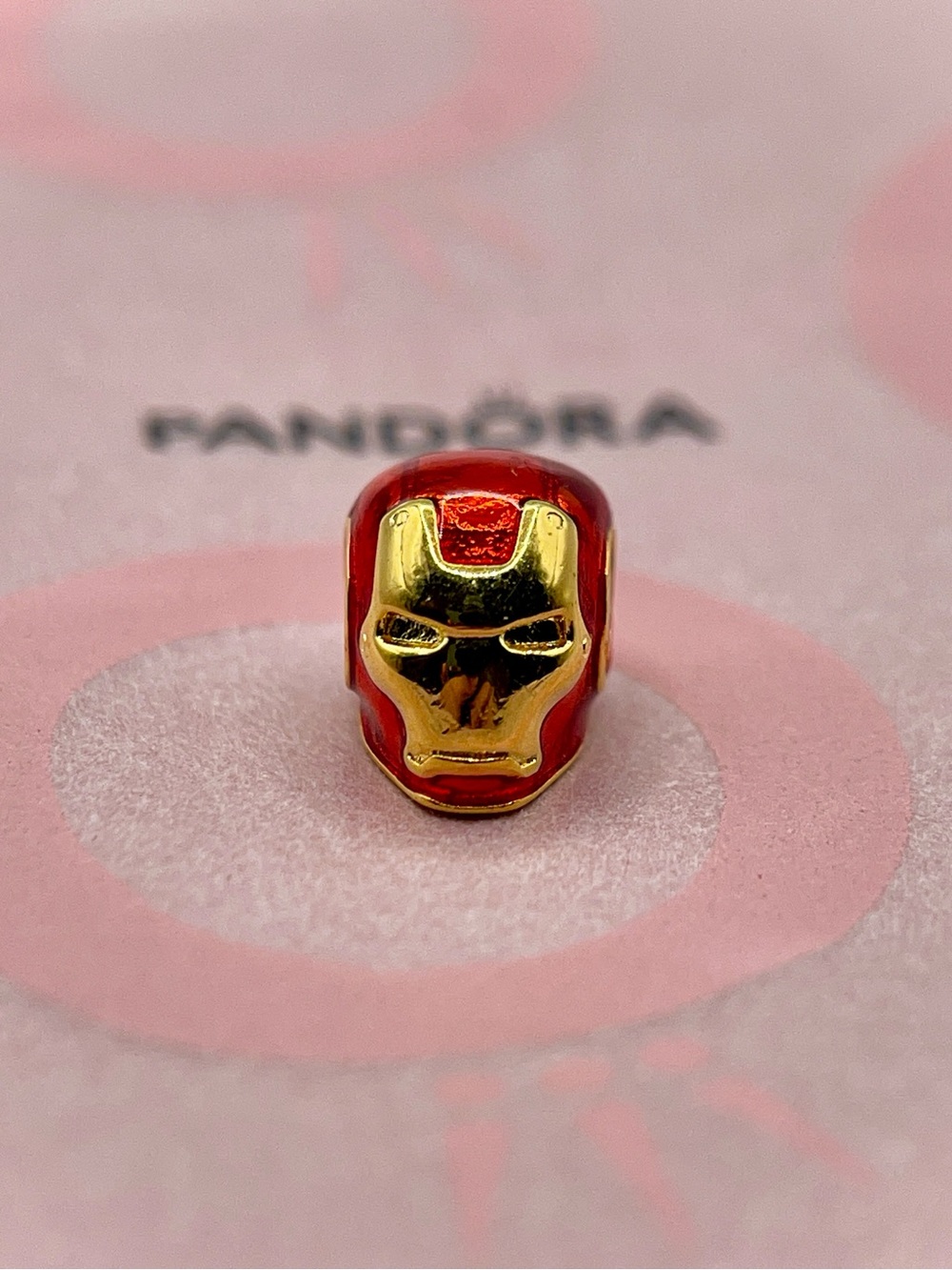 Pandora Marvel Avengers Iron Man Helmet Gold Charm